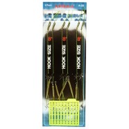 Короповий повідець для волосяних монтажів, Feima A-038, 6шт/уп, перетин 0,18мм, тест 12кг, гачок, №8